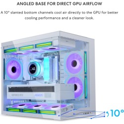 Buy Lian Li O11D Mini V2 WHITE - O11D Mini V2 - ATX PC Gaming Case, Improved Air... in Cyprus, Nicosia, Limassol, Larnaka, Pafos