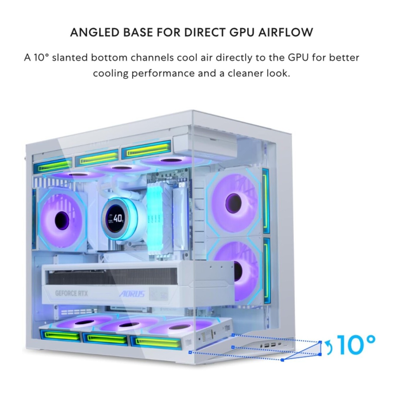 Lian Li O11D Mini V2 WHITE - O11D Mini V2 - ATX PC Gaming Case, Improved Airflow — Buy in Cyprus with Fast Delivery