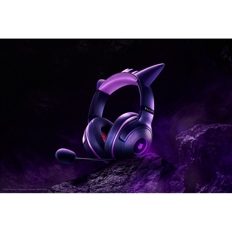 Buy Kraken Kitty V2 Gengar Pokemon Ed. - USB 7.1 Gaming Headset - Purple Ears (P... in Cyprus, Nicosia, Limassol, Larnaka, Pafos