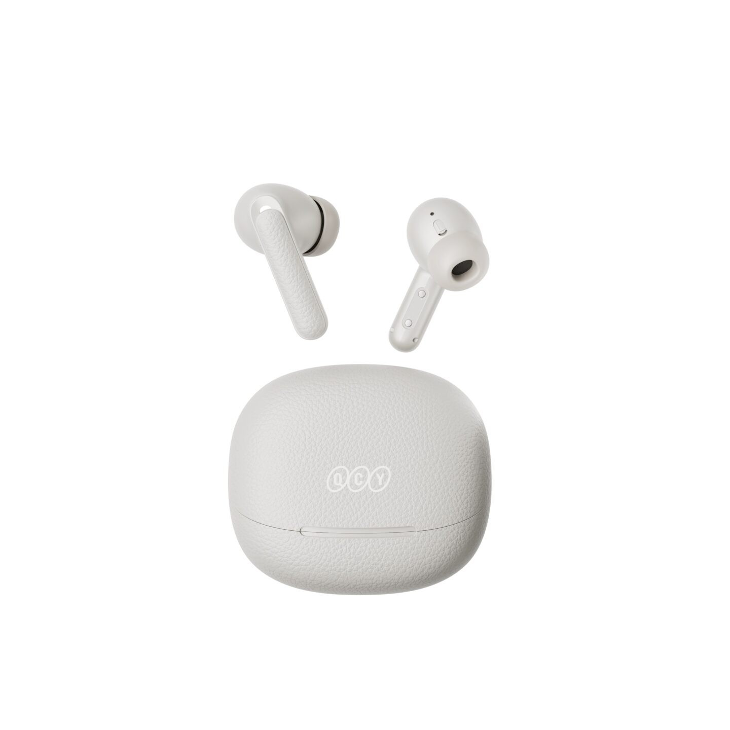 QCY Buds ANC Cream Grey - HT15 - 45dB ANC, TWS Earbuds, 35h Total Battery, 5-mic ENC — Buy in Cyprus with Fast Delivery