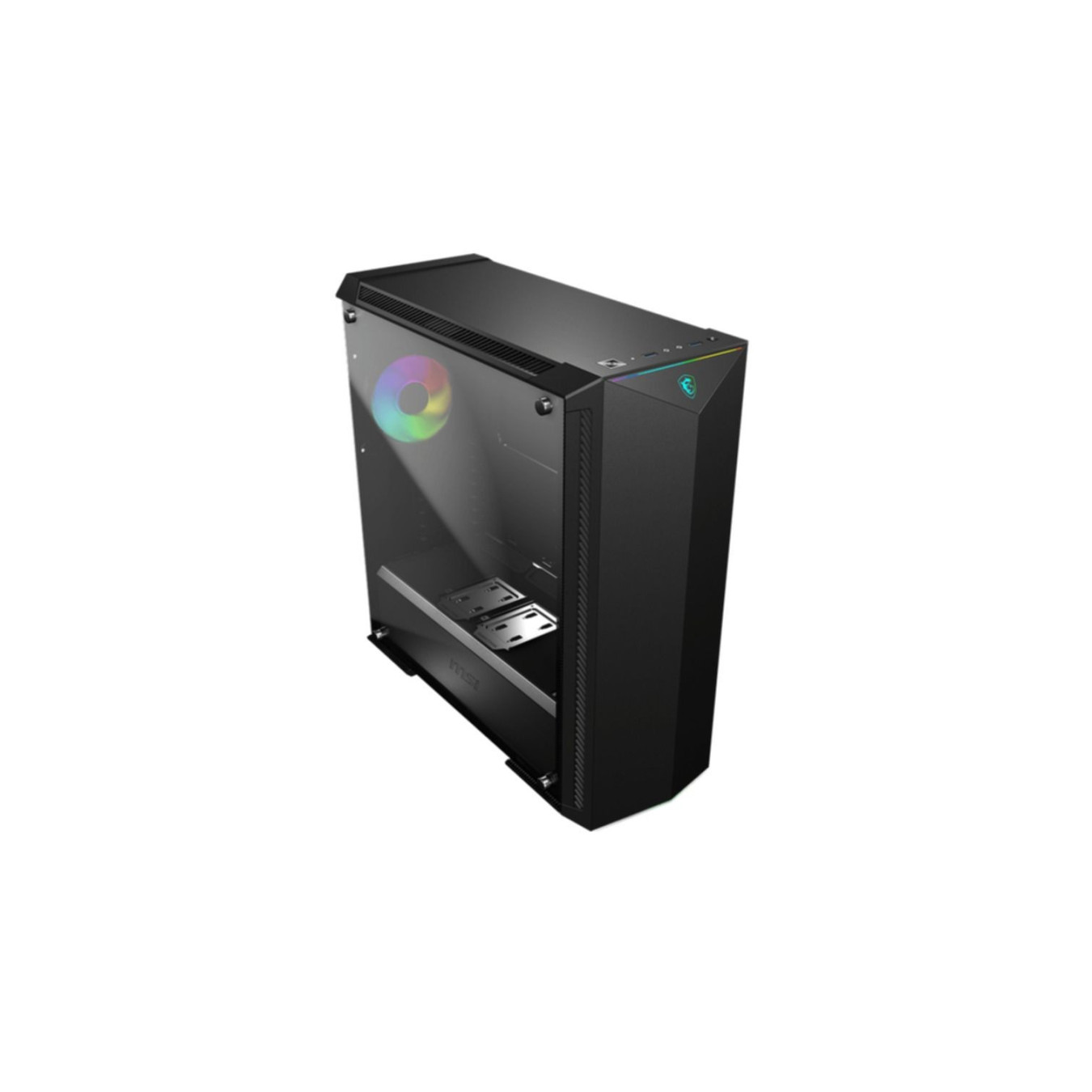 MSI MPG GUNGNIR 100 - Mid Tower Gaming PC Case - Black, Tempered Glass, ARGB Fans, E-ATX/ATX Compatible
