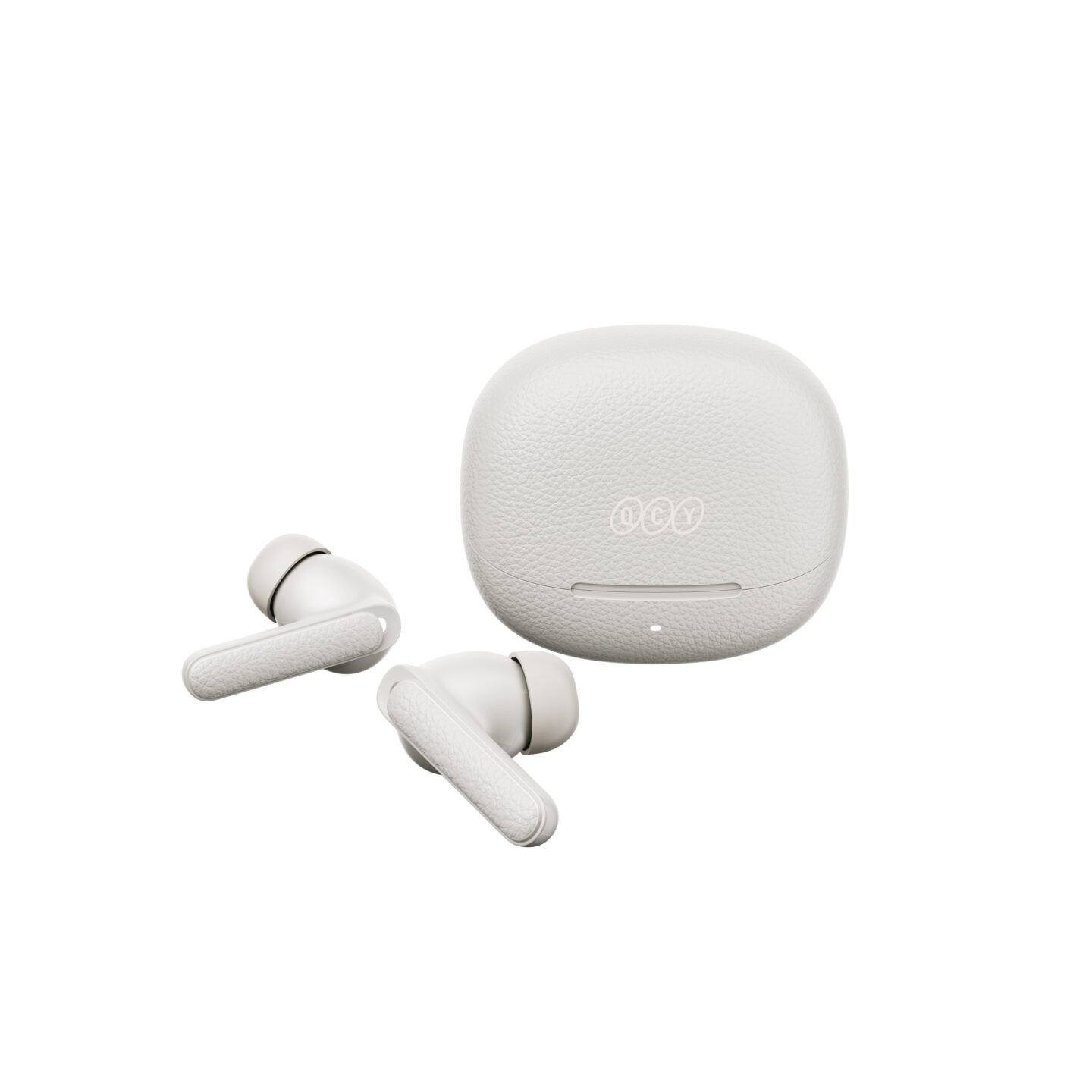 QCY Buds ANC Cream Grey - HT15 - 45dB ANC, TWS Earbuds, 35h Total Battery, 5-mic ENC — Buy in Cyprus with Fast Delivery