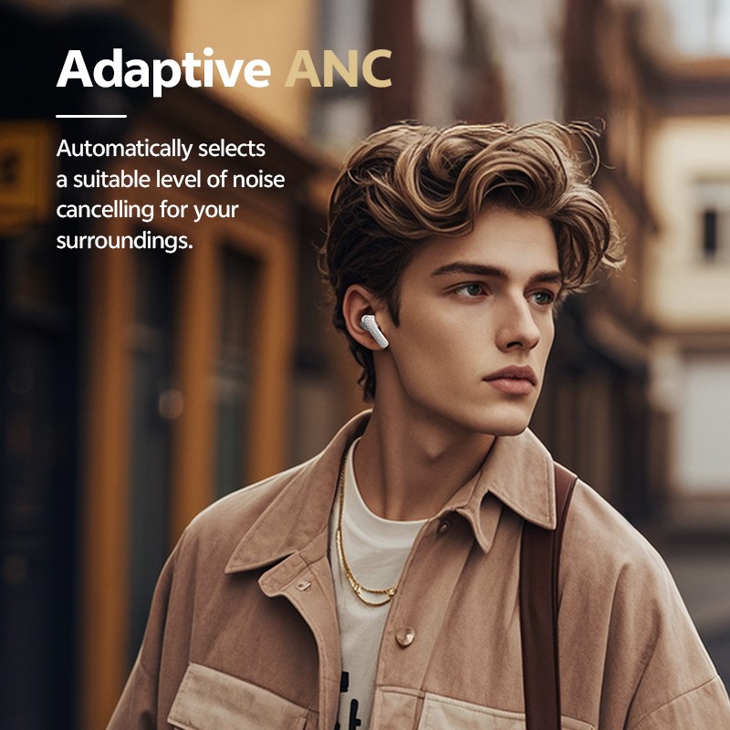 Buy QCY Buds ANC Cream Grey - HT15 - 45dB ANC, TWS Earbuds, 35h Total Battery, 5... in Cyprus, Nicosia, Limassol, Larnaka, Pafos