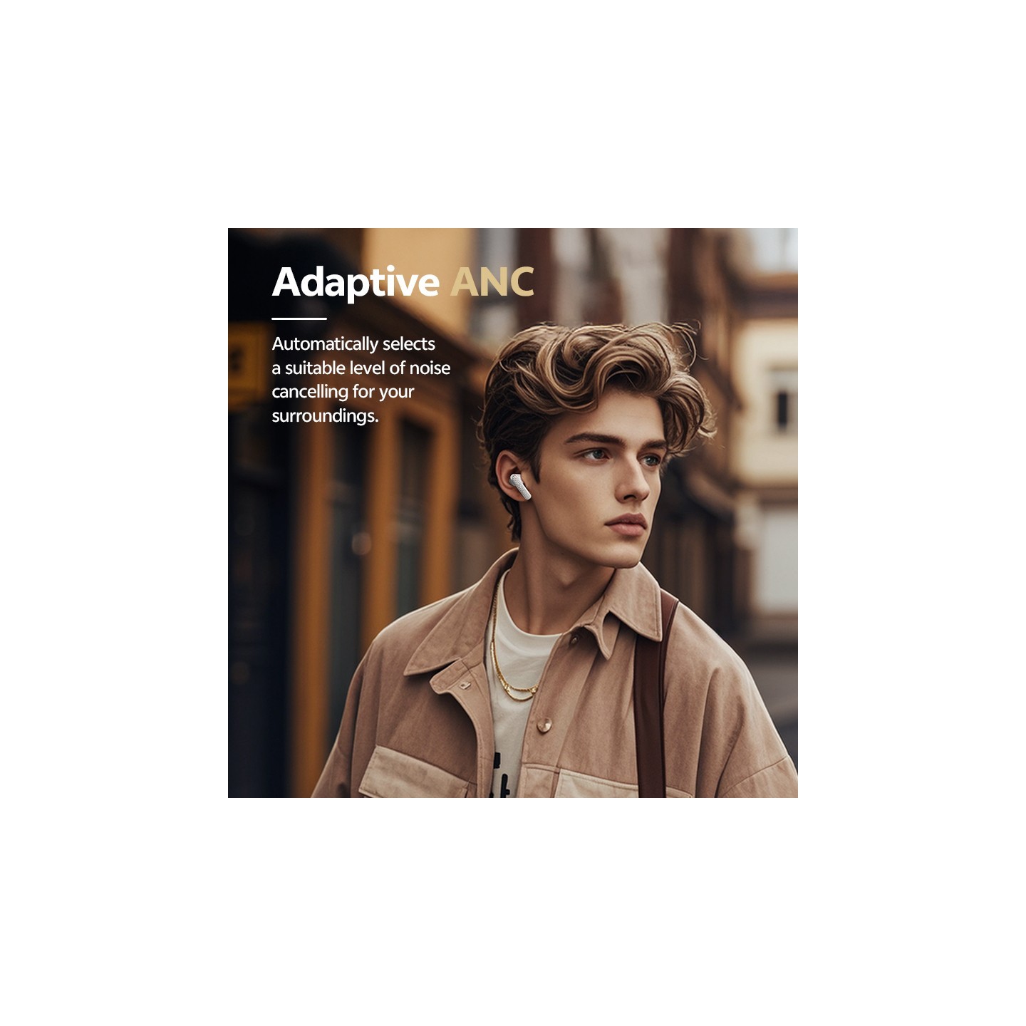 QCY Buds ANC Cream Grey - HT15 - 45dB ANC, TWS Earbuds, 35h Total Battery, 5-mic ENC — Buy in Cyprus with Fast Delivery