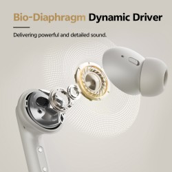 Buy QCY Buds ANC Cream Grey - HT15 - 45dB ANC, TWS Earbuds, 35h Total Battery, 5... in Cyprus, Nicosia, Limassol, Larnaka, Pafos