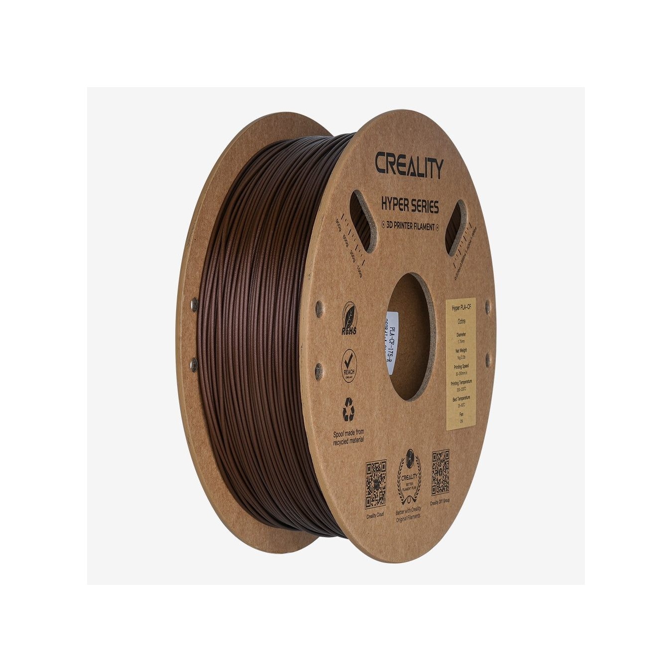 Creality Hyper PLA-CF Ochre Carbon Fiber Filament - 1.75 mm - Ochre, 1 kg Spool — Buy in Cyprus with Fast Delivery