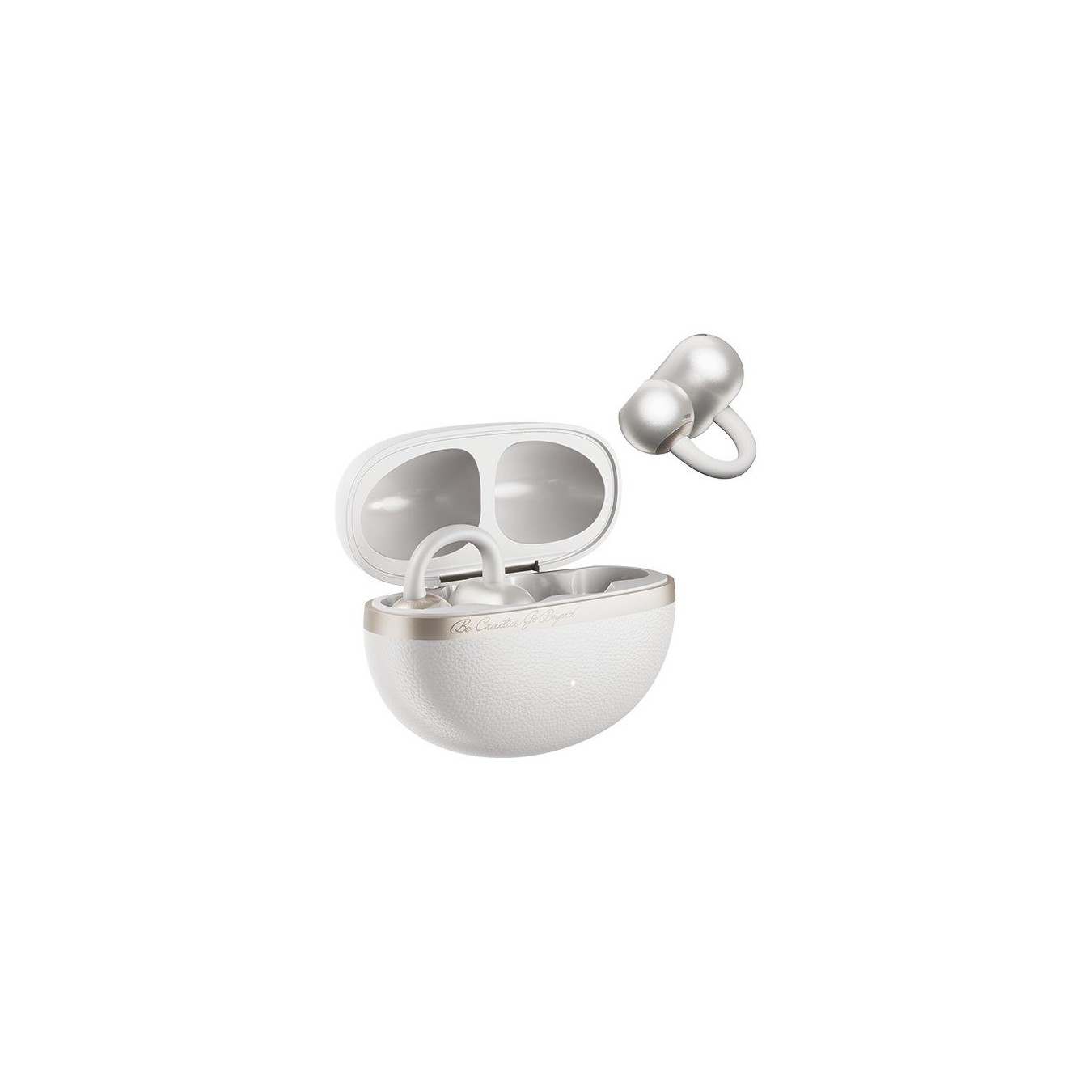 QCY Crossky C50 White - CT06 - Open Ear Earclip, BT 6.0, IPX5 waterproof, 35h — Buy in Cyprus with Fast Delivery