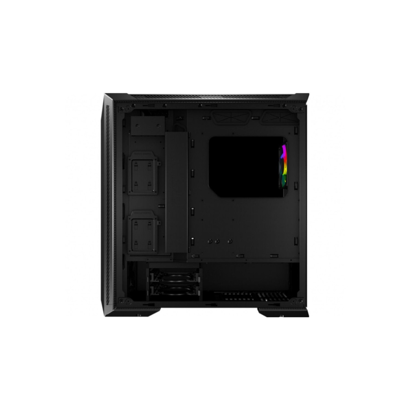 MSI MPG GUNGNIR 100 - Mid Tower Gaming PC Case - Black, Tempered Glass, ARGB Fans, E-ATX/ATX Compatible
