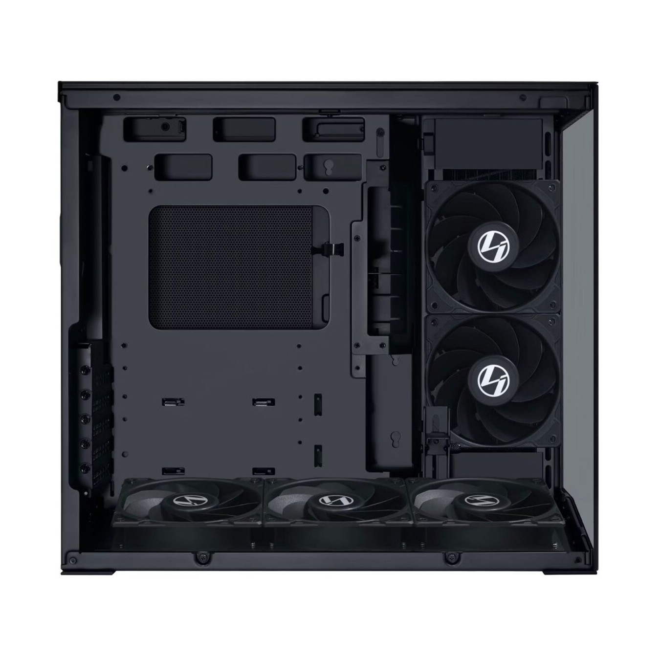Lian Li O11D Mini V2 Flow Black - O11D Mini V2 - ATX PC Gaming Case with 5 Preinstalled Fans