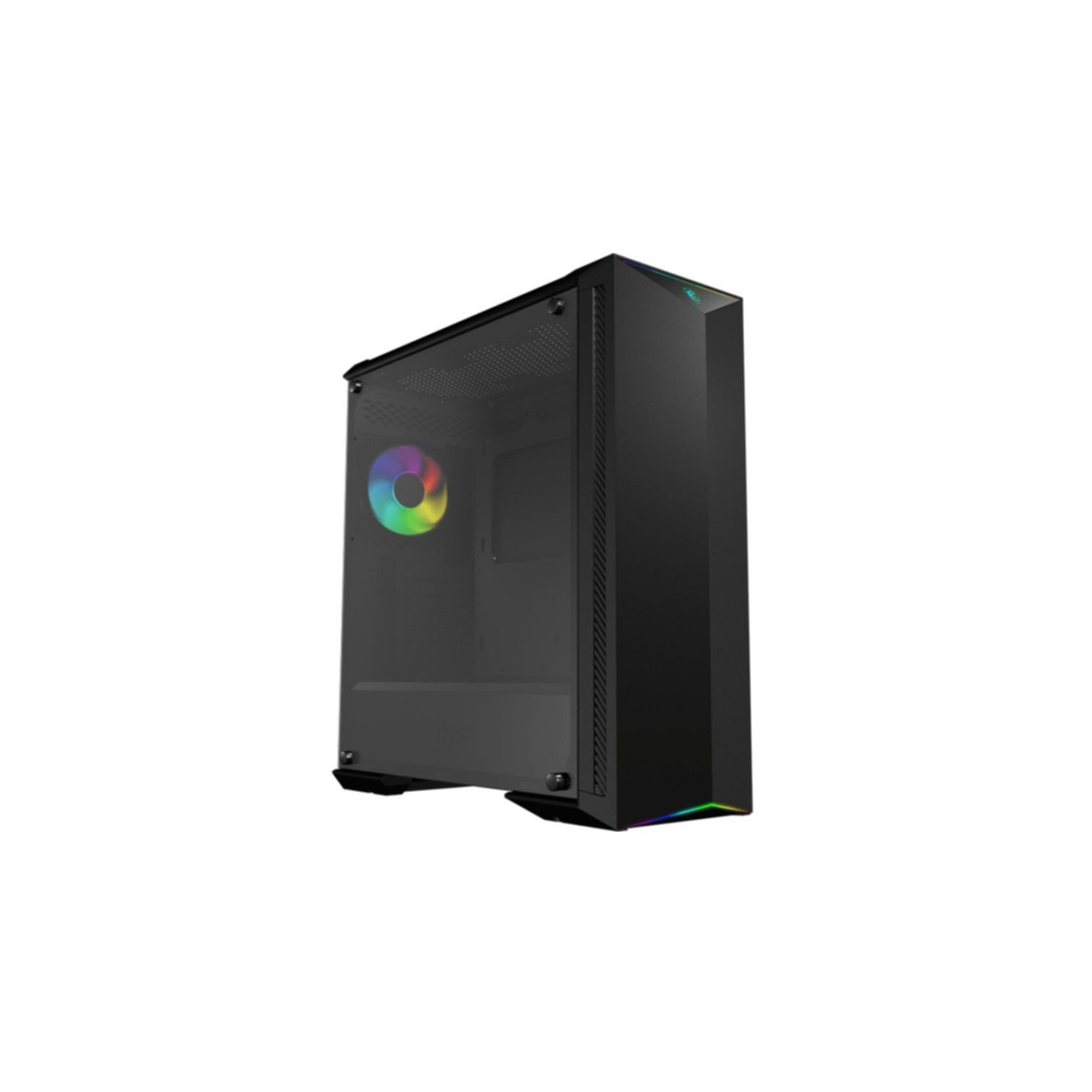 MSI MPG GUNGNIR 100 - Mid Tower Gaming PC Case - Black, Tempered Glass, ARGB Fans, E-ATX/ATX Compatible