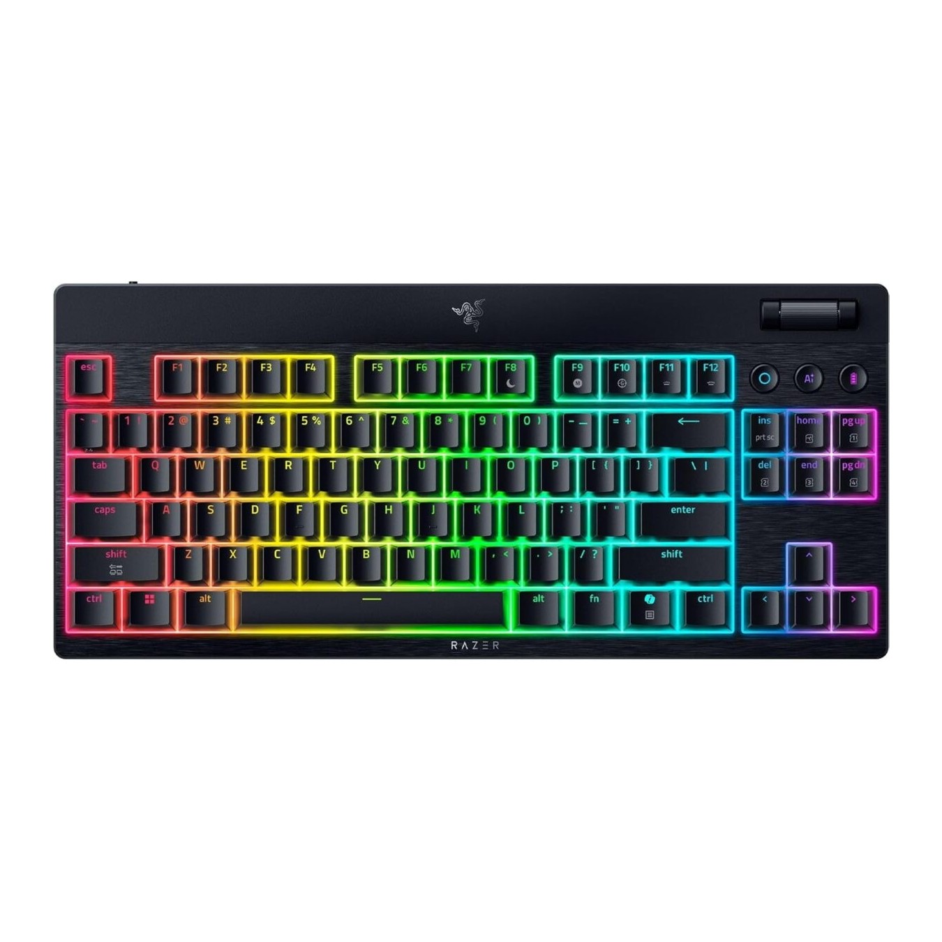 Razer BlackWidow V4 Low Profile TKL HyperSpeed Wireless RGB Keyboard - Orange Switch (Boxed)