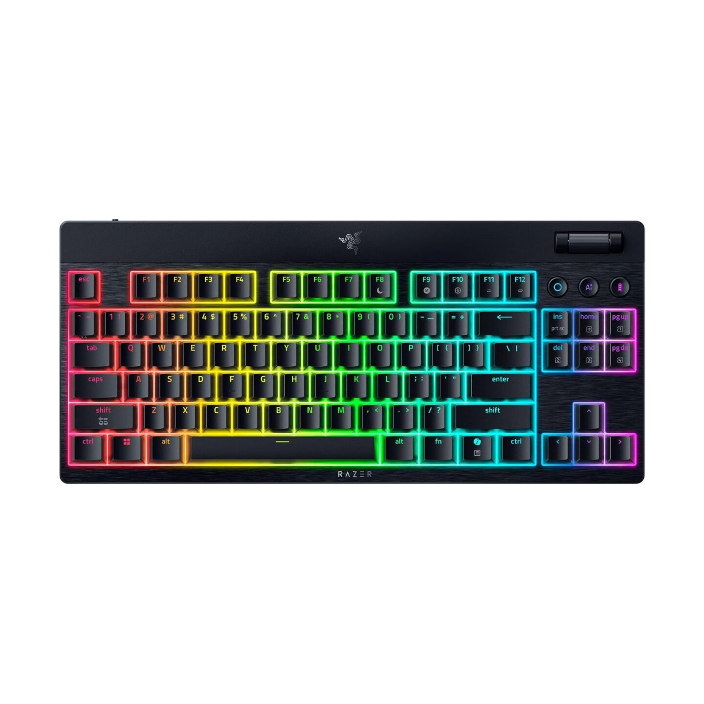 Razer BlackWidow V4 Low-Profile Tenkeyless HyperSpeed Green Switch Wireless RGB Keyboard (Boxed)