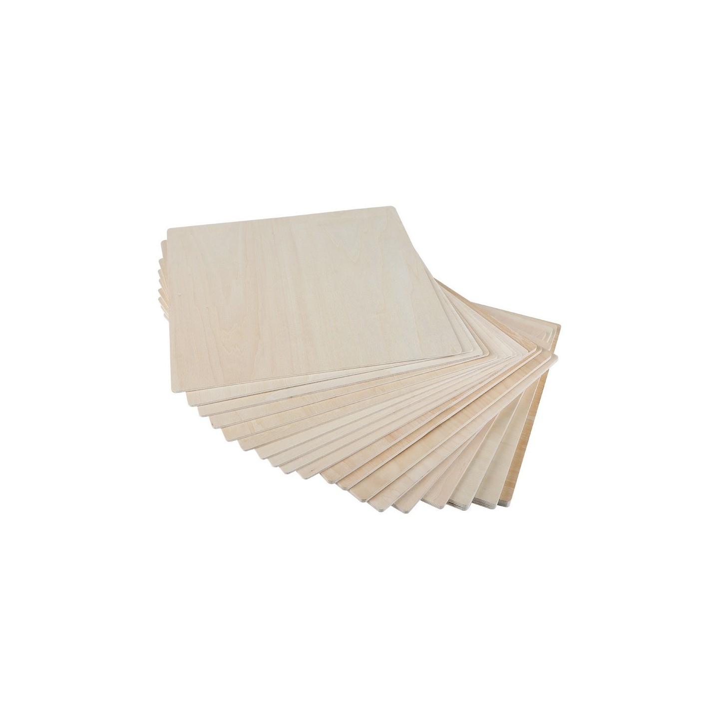 Creality Smart Laser Engraver Basswood Plywood 10x Sheets 3mm (30.4x30.4 cm) - Intelligent Recognition