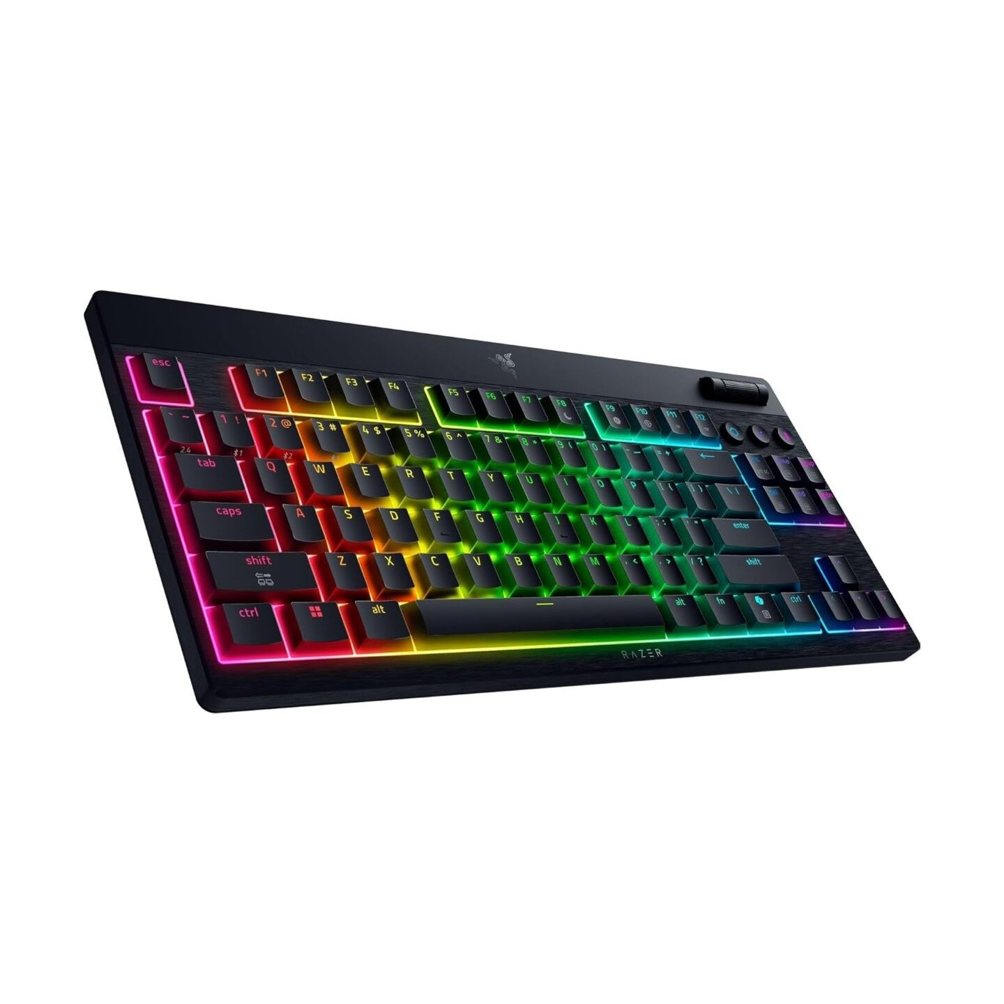 Razer BlackWidow V4 Low-Profile Tenkeyless HyperSpeed Wireless RGB Keyboard - Yellow Switch (Boxed)