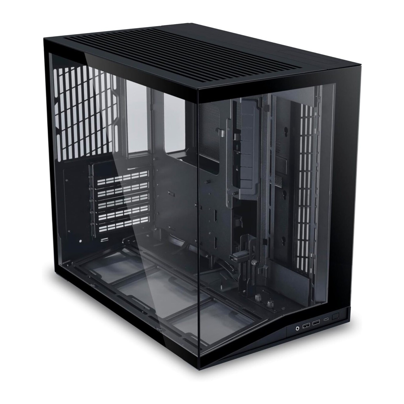Lian Li O11D Mini V2 BLACK - O11D Mini V2 - ATX PC Gaming Case with Improved Airflow and GPU Support Bracket