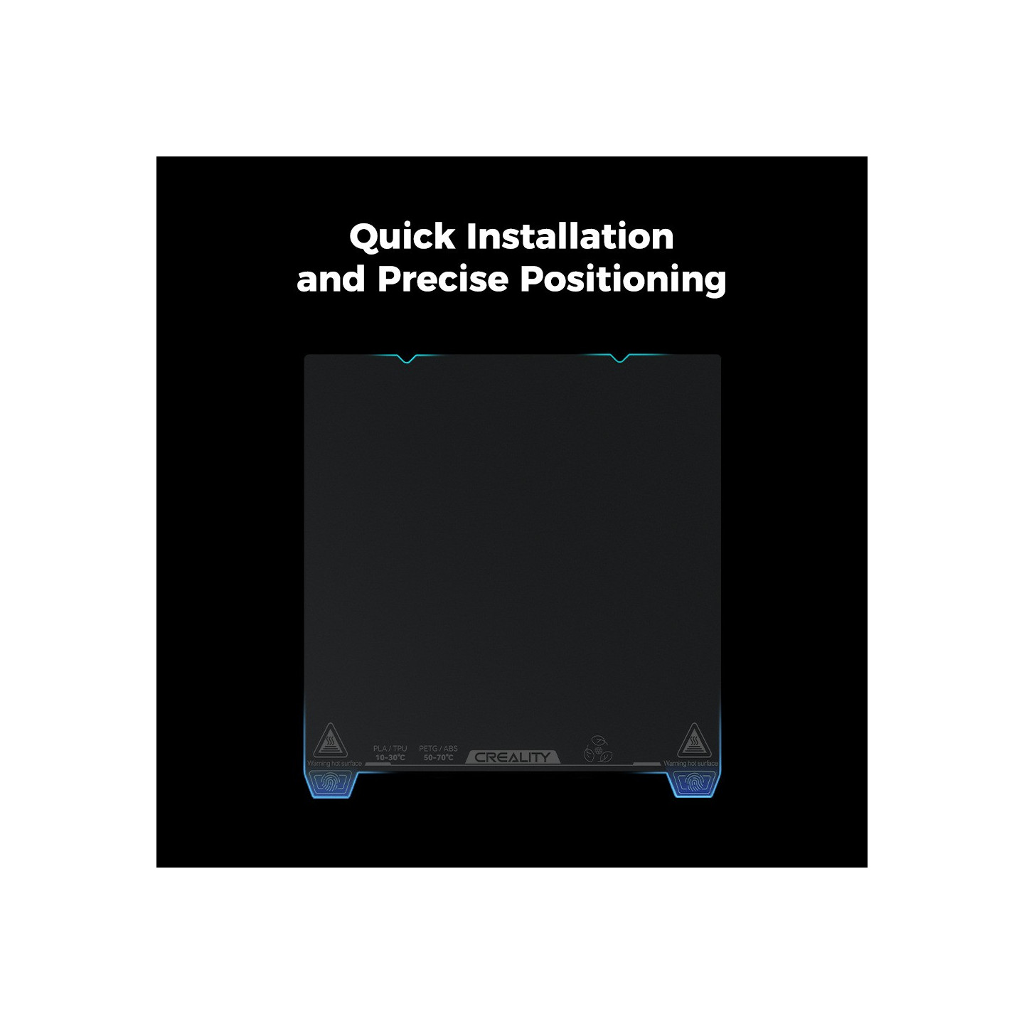 Creality Low Temperature Cold Printing Build-Plate - K2 Plus 370x370 - PEI-coated surface — Buy in Cyprus with Fast Delivery