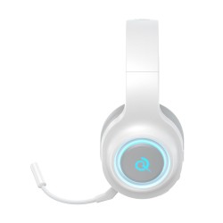 QCY Heroad V200 Wireless Quad White RGB Gaming Headset - 2.4GHz/BT6.0 PS5/PC (Boxed) — Buy in Cyprus with Fast Delivery