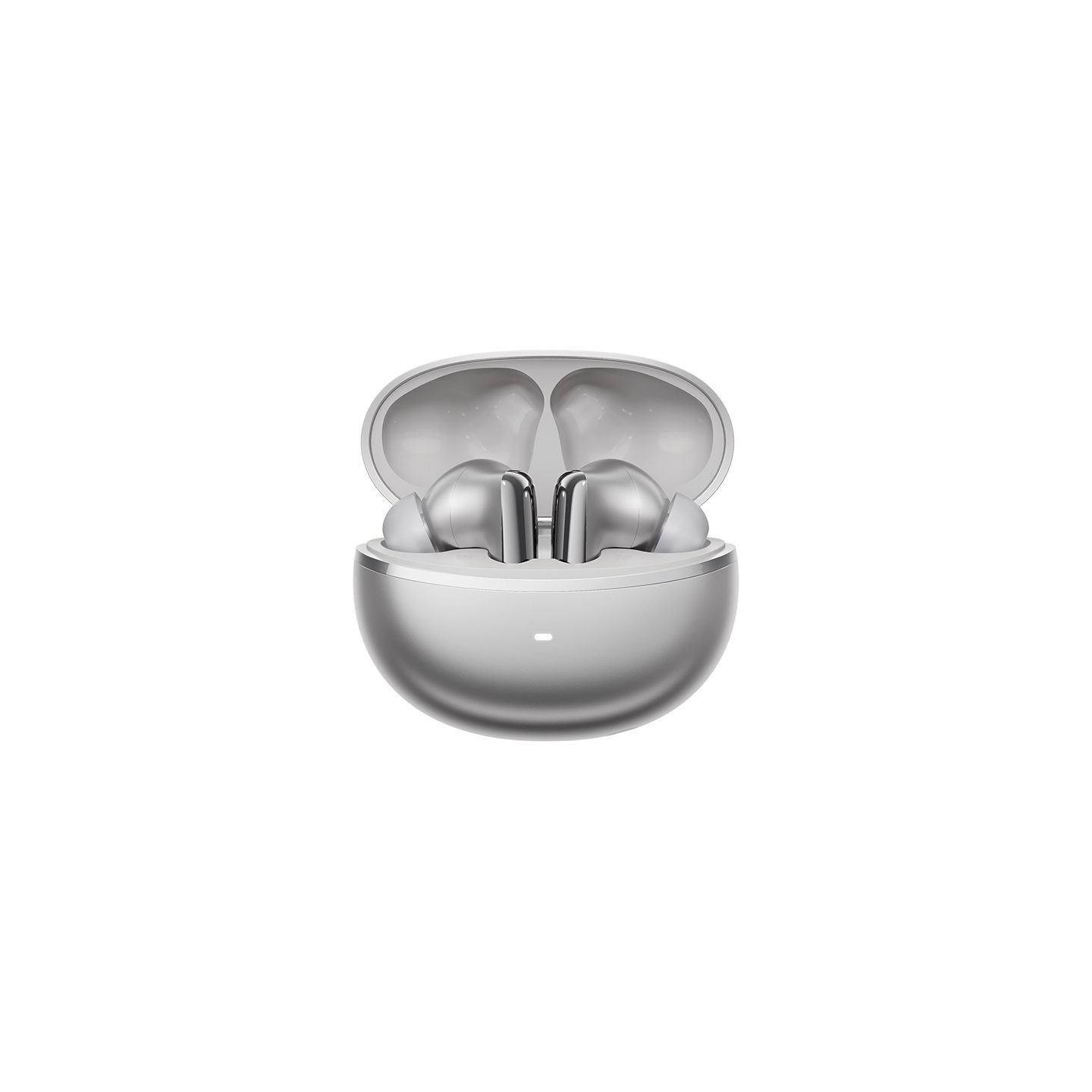 QCY Melobuds N70 ANC Silver Titanium - HT18 - TWS Flagship Hi-Res Earbuds, BT 6.0, IPX5, Wireless Charging