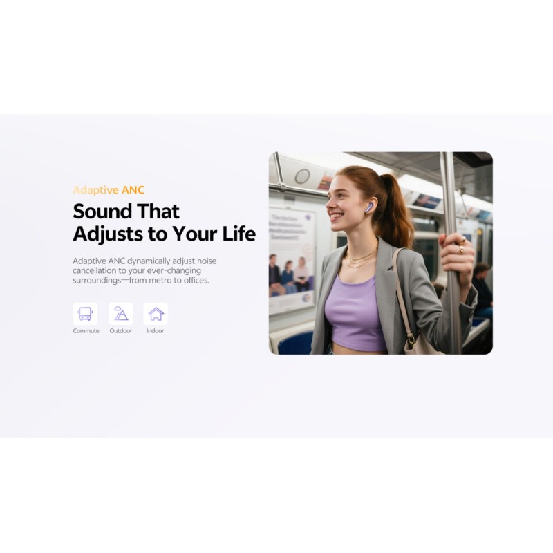 Buy QCY Melobuds N70 ANC Silver Titanium - HT18 - TWS Flagship Hi-Res Earbuds, B... in Cyprus, Nicosia, Limassol, Larnaka, Pafos