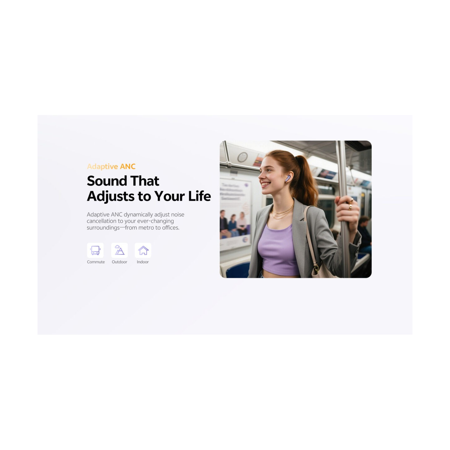 QCY Melobuds N70 ANC Silver Titanium - HT18 - TWS Flagship Hi-Res Earbuds, BT 6.0, IPX5, Wireless Charging