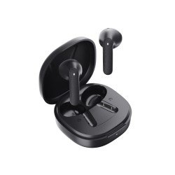 Buy QCY Air TWS Earbuds - Dark Grey - Quad Mic ENC, Multi-point, Leather Grain Case in Cyprus, Nicosia, Limassol, Larnaka, Pafos