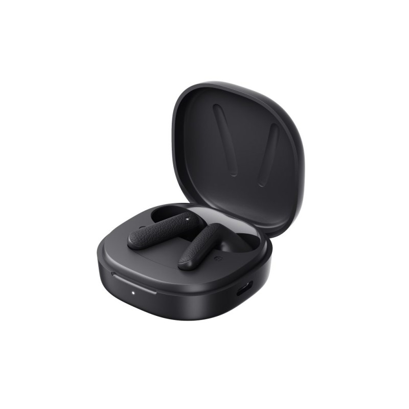 Buy QCY Air TWS Earbuds - Dark Grey - Quad Mic ENC, Multi-point, Leather Grain Case in Cyprus, Nicosia, Limassol, Larnaka, Pafos