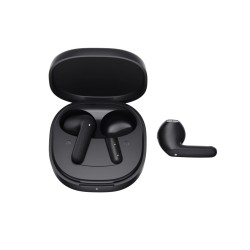 Buy QCY Air TWS Earbuds - Dark Grey - Quad Mic ENC, Multi-point, Leather Grain Case in Cyprus, Nicosia, Limassol, Larnaka, Pafos