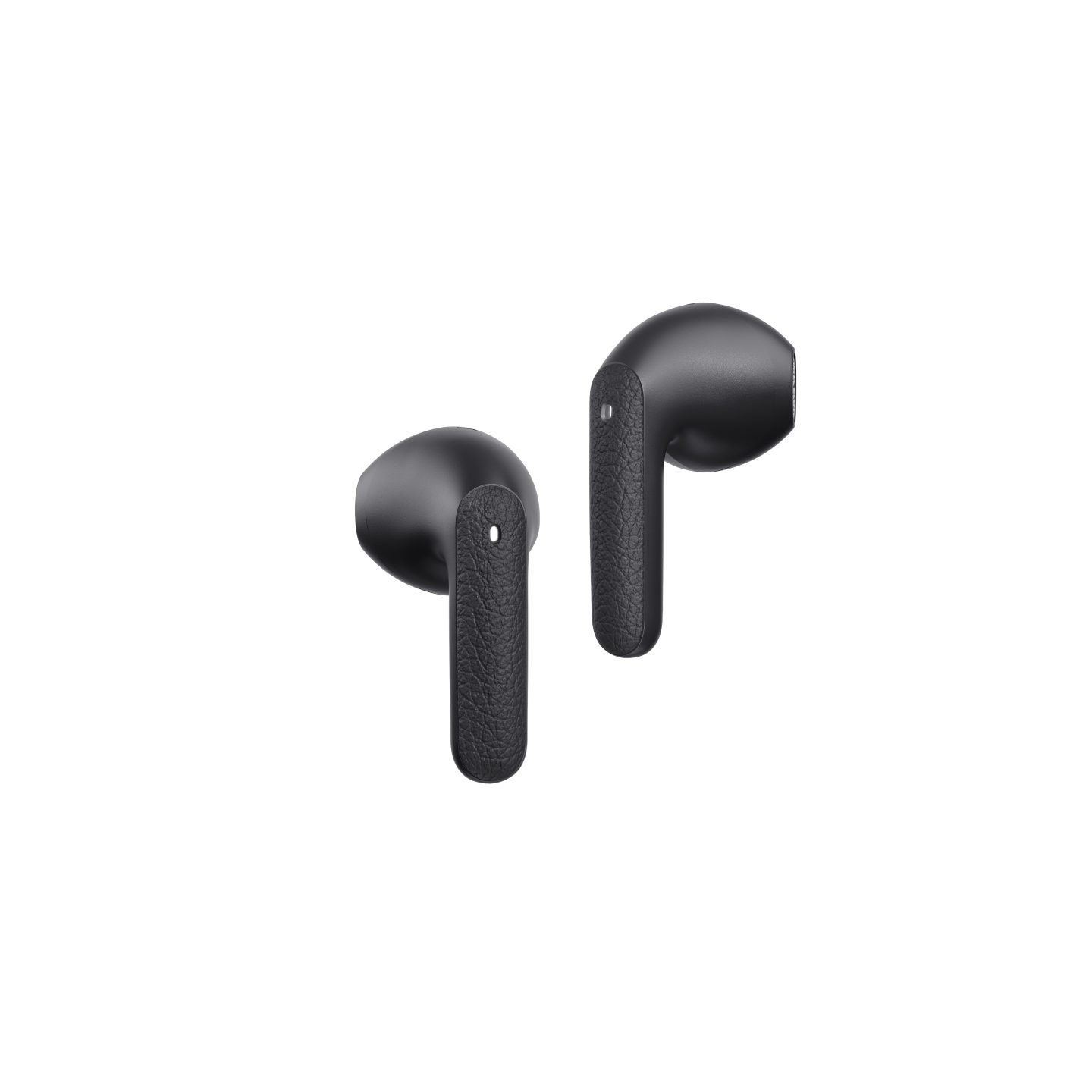 QCY Air TWS Earbuds - Dark Grey - Quad Mic ENC, Multi-point, Leather Grain Case — Buy in Cyprus with Fast Delivery