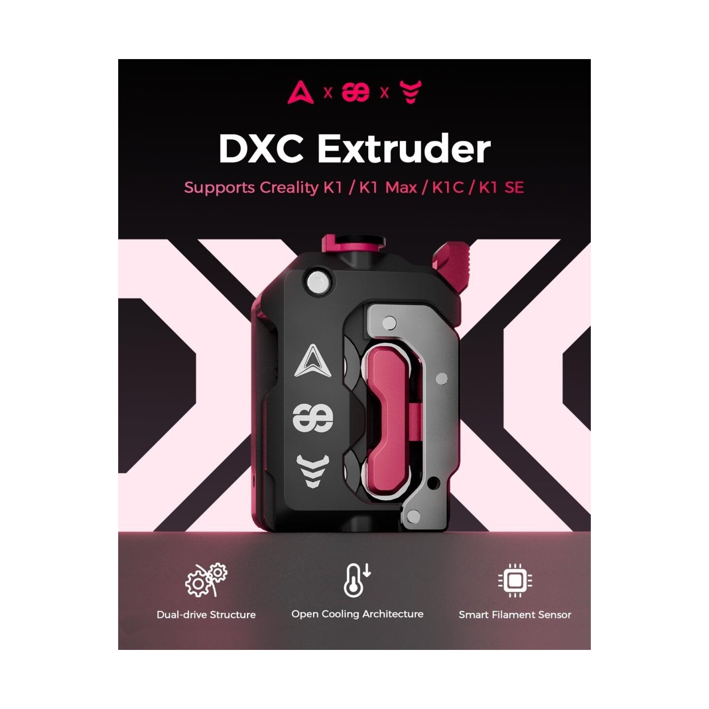 Creality DXC Extruder for K1, K1 Max, K1C, K1 SE - Plug-and-Play No Conversions Needed — Buy in Cyprus with Fast Delivery