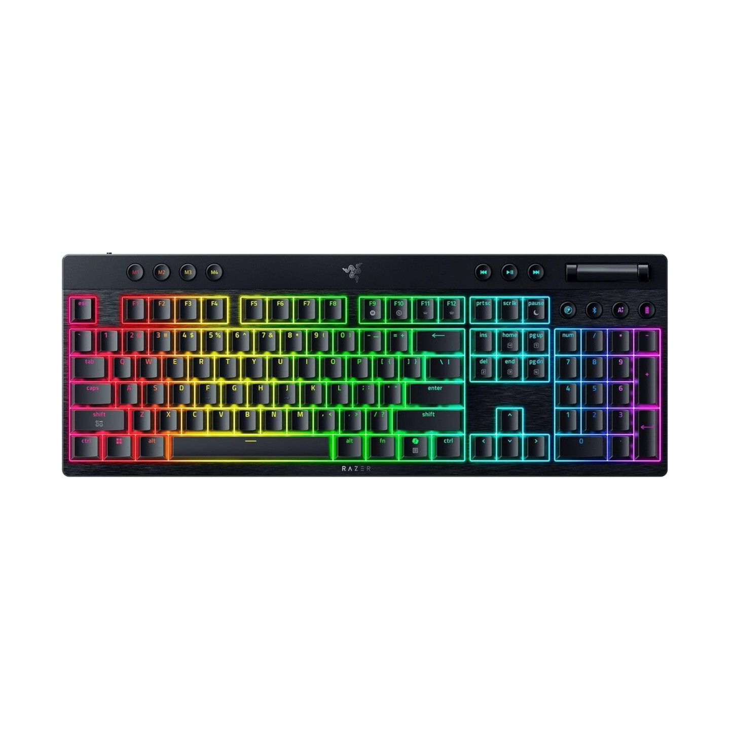 Razer BlackWidow V4 Low Profile HyperSpeed Wireless RGB Gaming Keyboard - Orange Switch (Boxed)