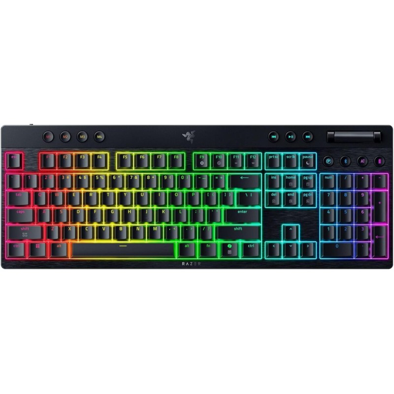 Razer BlackWidow V4 Low Profile HyperSpeed Wireless RGB Gaming Keyboard - Green Switch (Boxed)