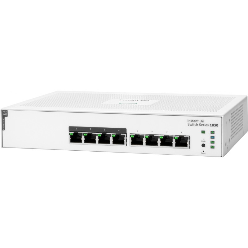 8P HP Enterprise Aruba Instant On Switch - 1830 - 8G PoE+ (65W) — Buy in Cyprus with Fast Delivery