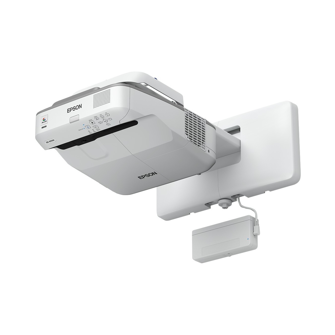 EPSON Ultra-short-throw Projector - EB-695Wi - (1280x800) 3LCD 16:10 3500 Lumen, VGA, HDMI, composite video, MHL, Speaker WX...