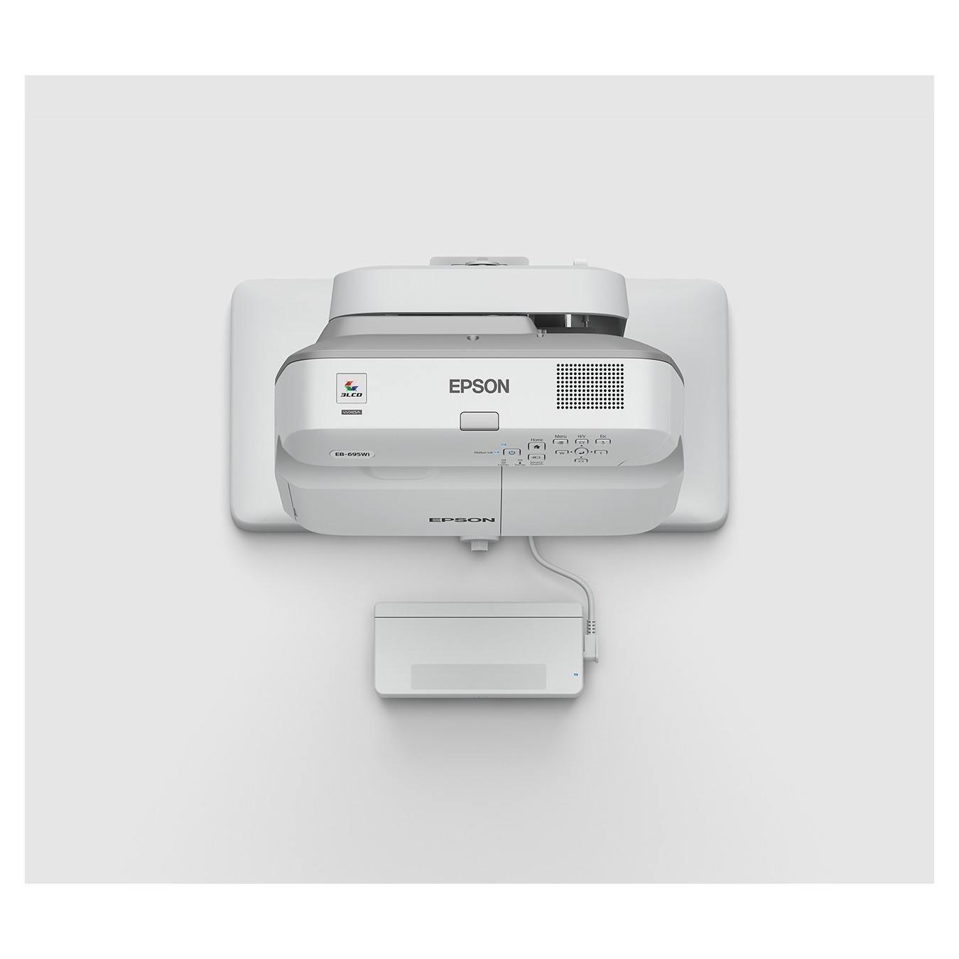 EPSON Ultra-short-throw Projector - EB-695Wi - (1280x800) 3LCD 16:10 3500 Lumen, VGA, HDMI, composite video, MHL, Speaker WX...