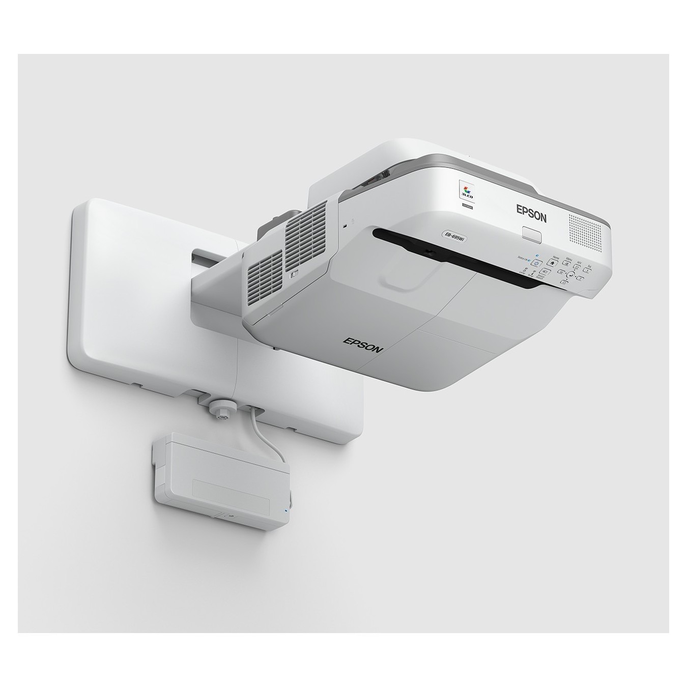EPSON Ultra-short-throw Projector - EB-695Wi - (1280x800) 3LCD 16:10 3500 Lumen, VGA, HDMI, composite video, MHL, Speaker WX...