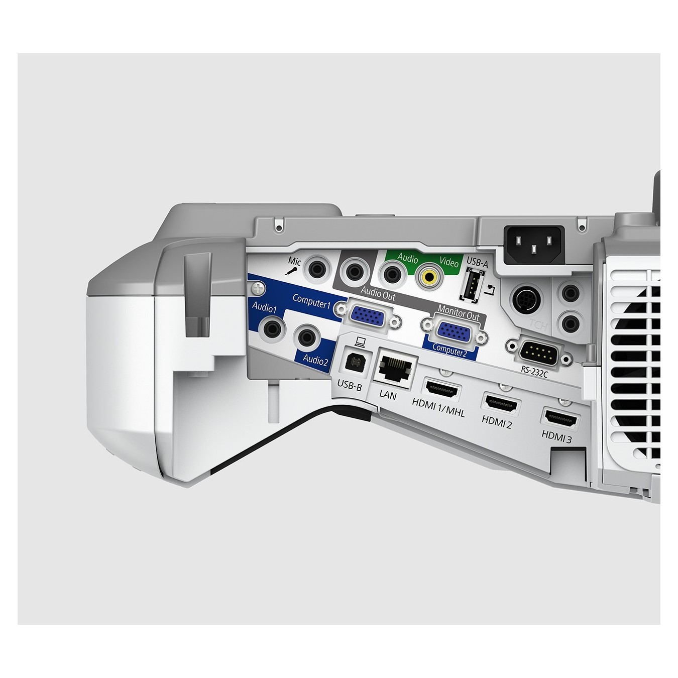 EPSON Ultra-short-throw Projector - EB-695Wi - (1280x800) 3LCD 16:10 3500 Lumen, VGA, HDMI, composite video, MHL, Speaker WX...