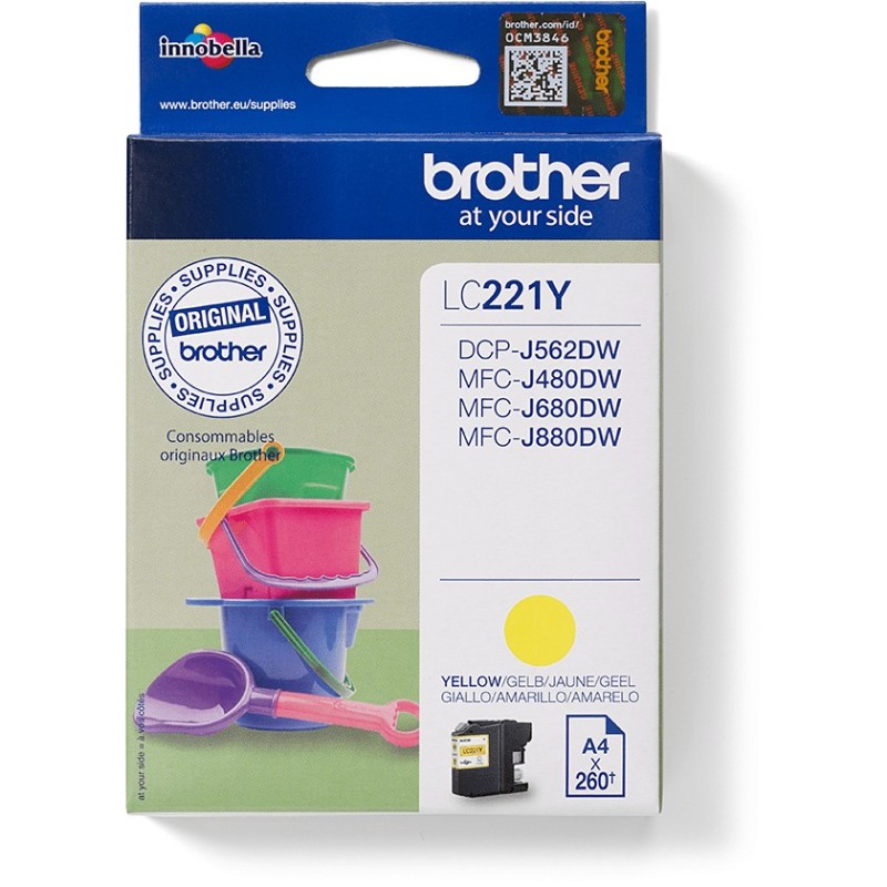Buy Brother - LC221Y - Yellow in Cyprus, Nicosia, Limassol, Larnaka, Pafos