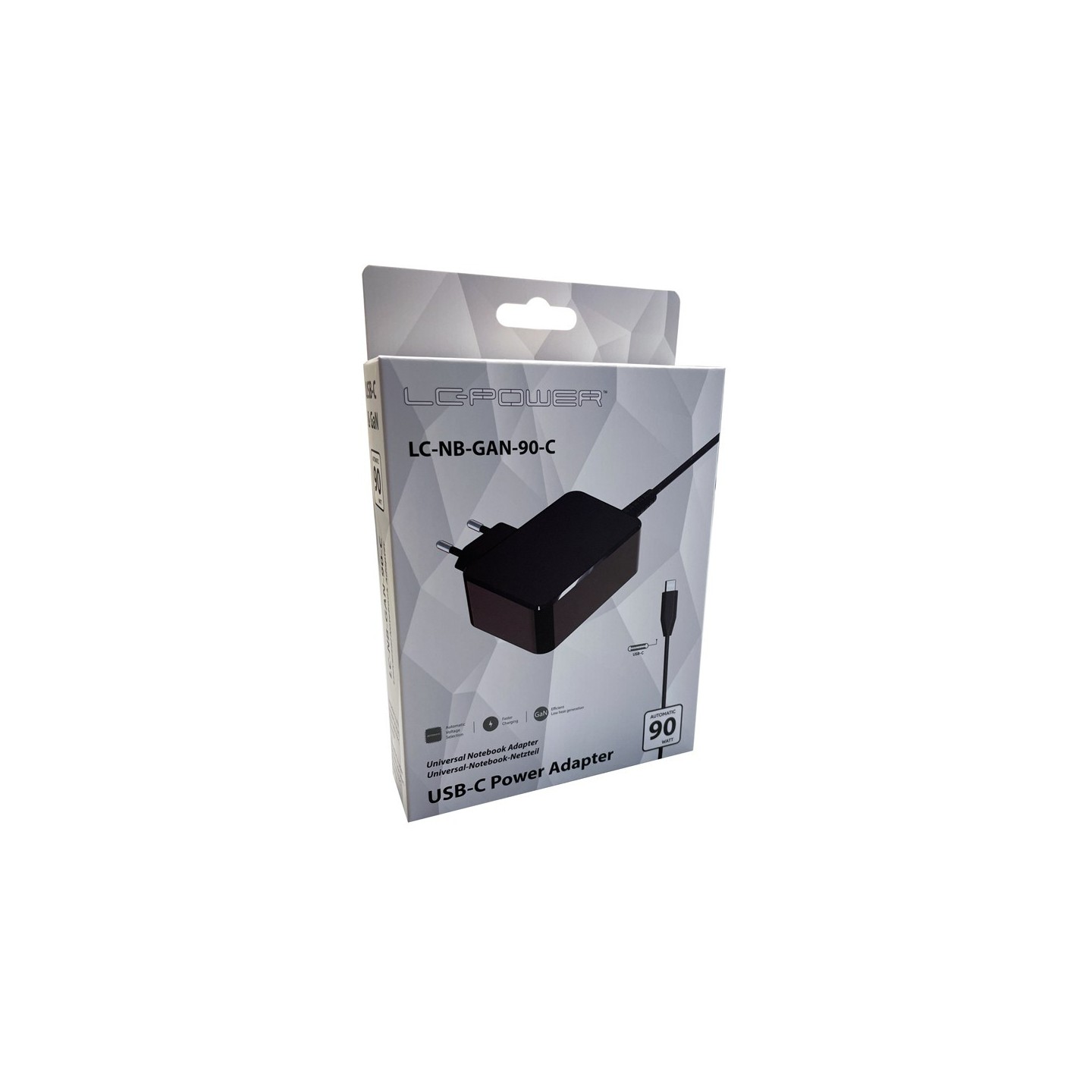 LC-Power 90W USB-C - LC-NB-GAN-65-C - 90W USB-C — Buy in Cyprus with Fast Delivery