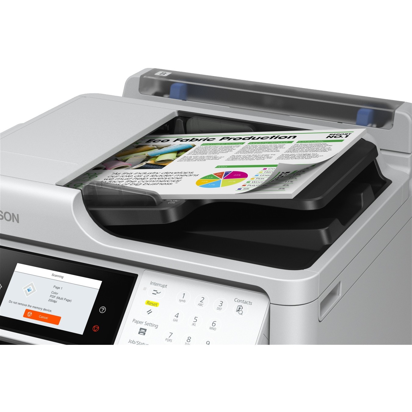 T Epson WorkForce Pro - EM-C800RDWF - Multifunction Printer - USB - LAN - Wi-Fi - 4800 x 1200 dpi - 25 ppm