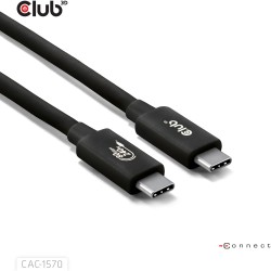 Buy Club3D USB-C Cable 80Gbps certified PD240W 8K240Hz 1.2m St St in Cyprus, Nicosia, Limassol, Larnaka, Pafos