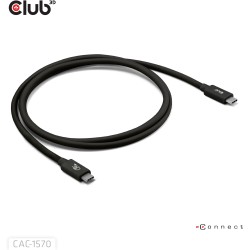 Buy Club3D USB-C Cable 80Gbps certified PD240W 8K240Hz 1.2m St St in Cyprus, Nicosia, Limassol, Larnaka, Pafos
