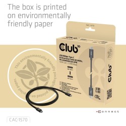 Buy Club3D USB-C Cable 80Gbps certified PD240W 8K240Hz 1.2m St St in Cyprus, Nicosia, Limassol, Larnaka, Pafos