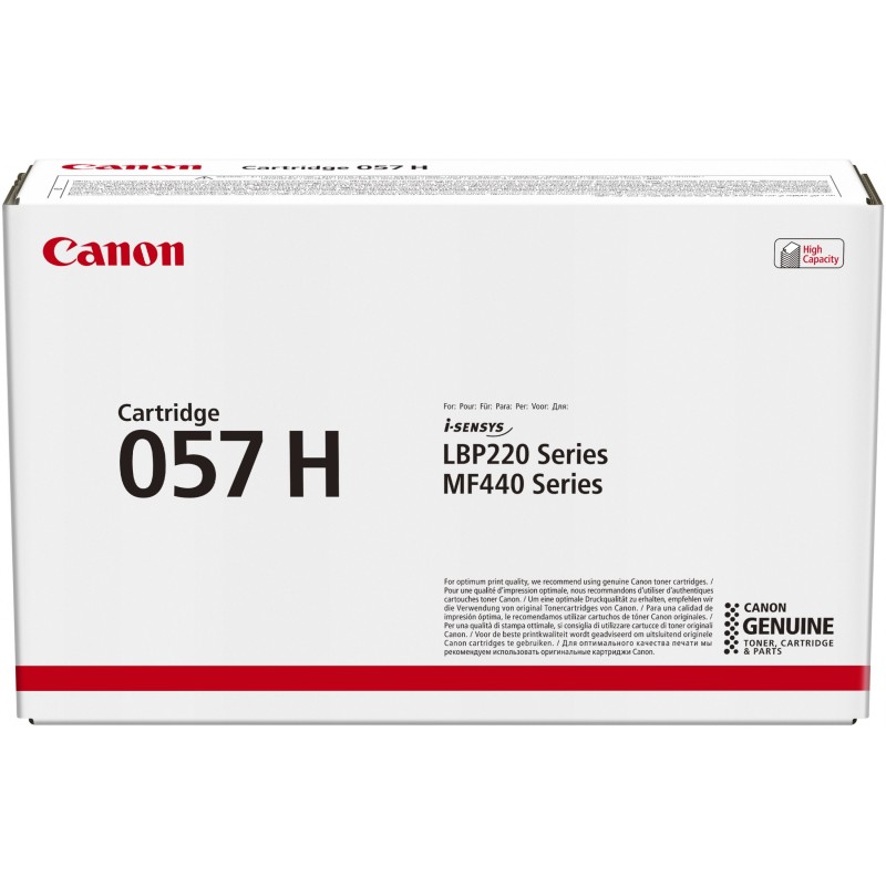 Buy Canon Toner - 057H - Black up to 10,000 pages ISO IEC 19798 in Cyprus, Nicosia, Limassol, Larnaka, Pafos