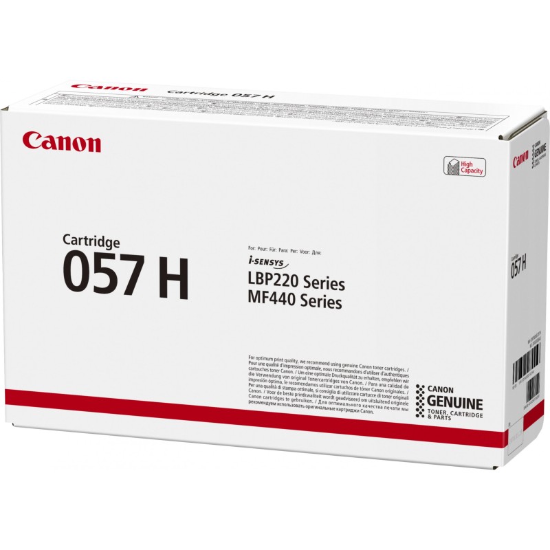 Buy Canon Toner - 057H - Black up to 10,000 pages ISO IEC 19798 in Cyprus, Nicosia, Limassol, Larnaka, Pafos