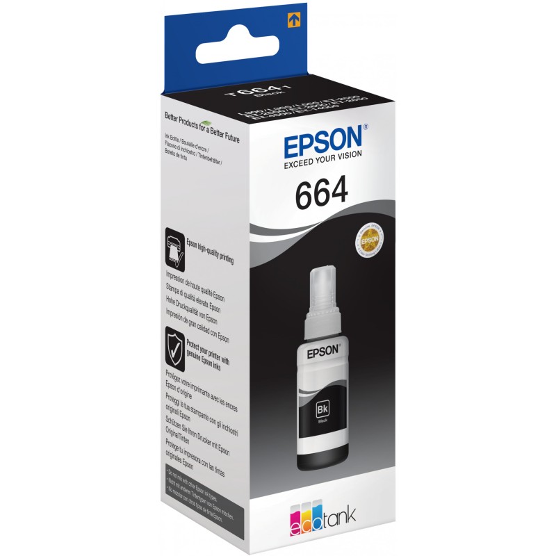 Buy Epson Ink1LB ink cartridge - T6641 - Black 70ml 1-pack (A) in Cyprus, Nicosia, Limassol, Larnaka, Pafos