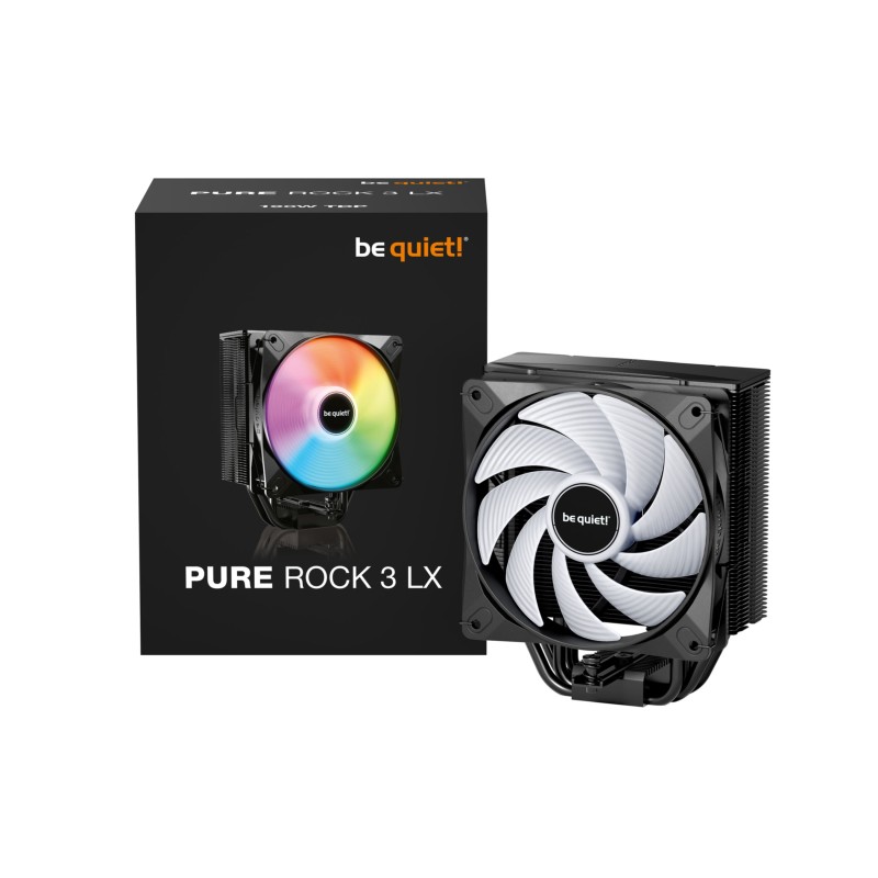 Buy Be Quiet Pure Rock 3 LX - BK040 - Black CPU Air Cooler, 120mm PWM Fan, 190W ... in Cyprus, Nicosia, Limassol, Larnaka, Pafos