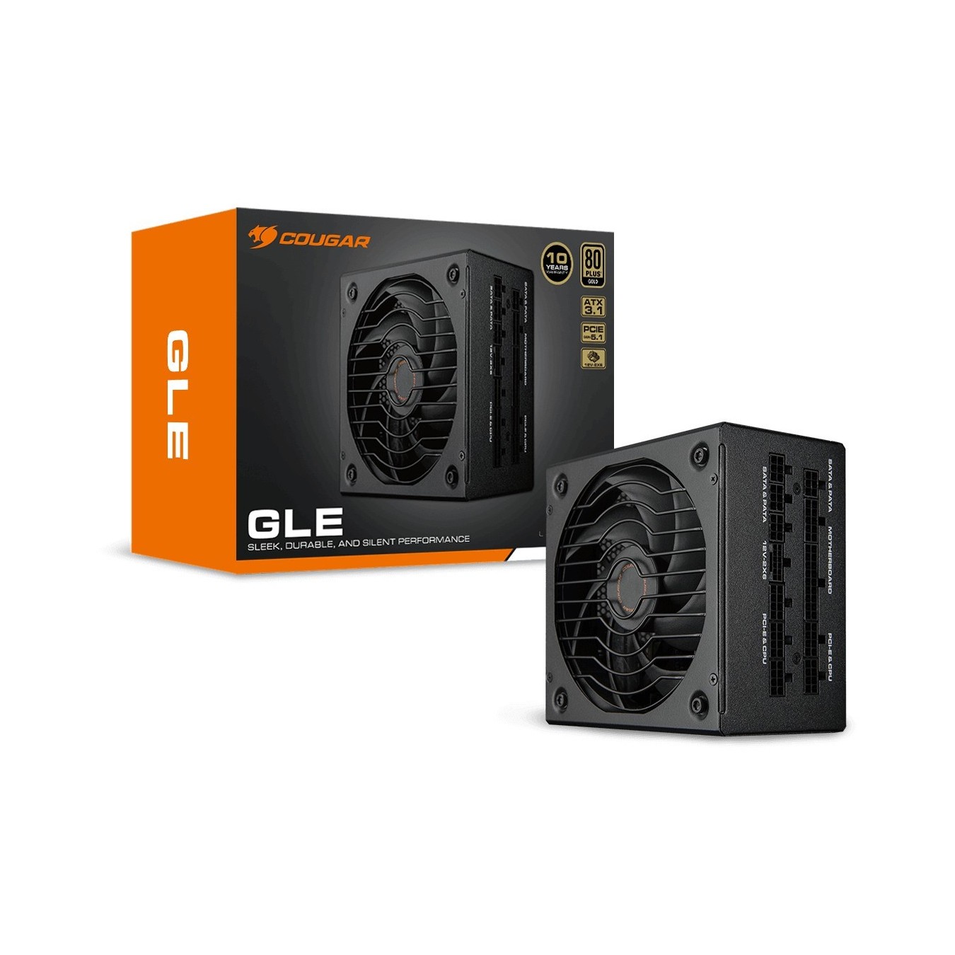 COUGAR Power Supply - GLE 1000W - ATX3.1, 80 Plus Gold — Buy in Cyprus with Fast Delivery