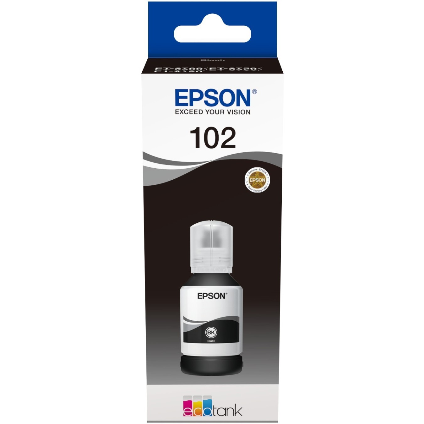 Epson Ink 102 EcoTank - C13T03R140 - Black up to 7,500 pages — Buy in Cyprus with Fast Delivery
