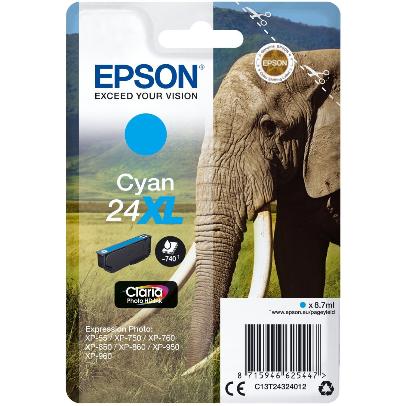 Epson - C13T24324012 - Cyan HC — Buy in Cyprus with Fast Delivery