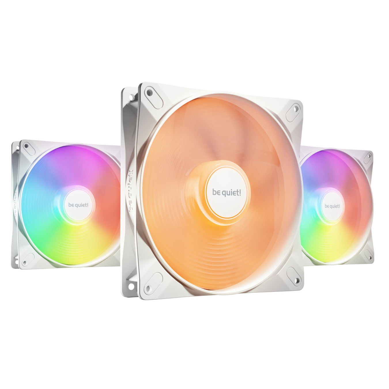 Be Quiet Light Wings LX 140mm PWM Case Fans - 3-Pack, White, ARGB, 4-pin PWM — Buy in Cyprus with Fast Delivery